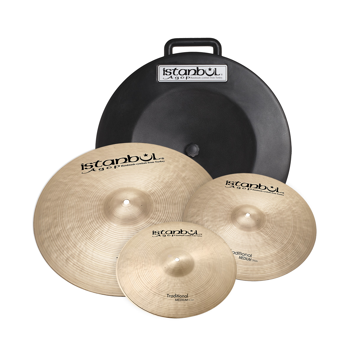 Istanbul Agop Traditional Cymbal Set + Hardcase (14in/16in/20in