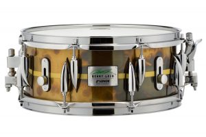 Sonor Benny Greb 13x5.75" Snare Drum - Vintage Brass with Centred Stripe