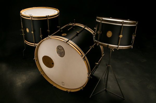 A&F Drum Co Maple Club Rock Kit - Black