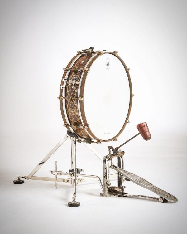A&F Drum Co Pedal Mount For Snare - Nickel Plated
